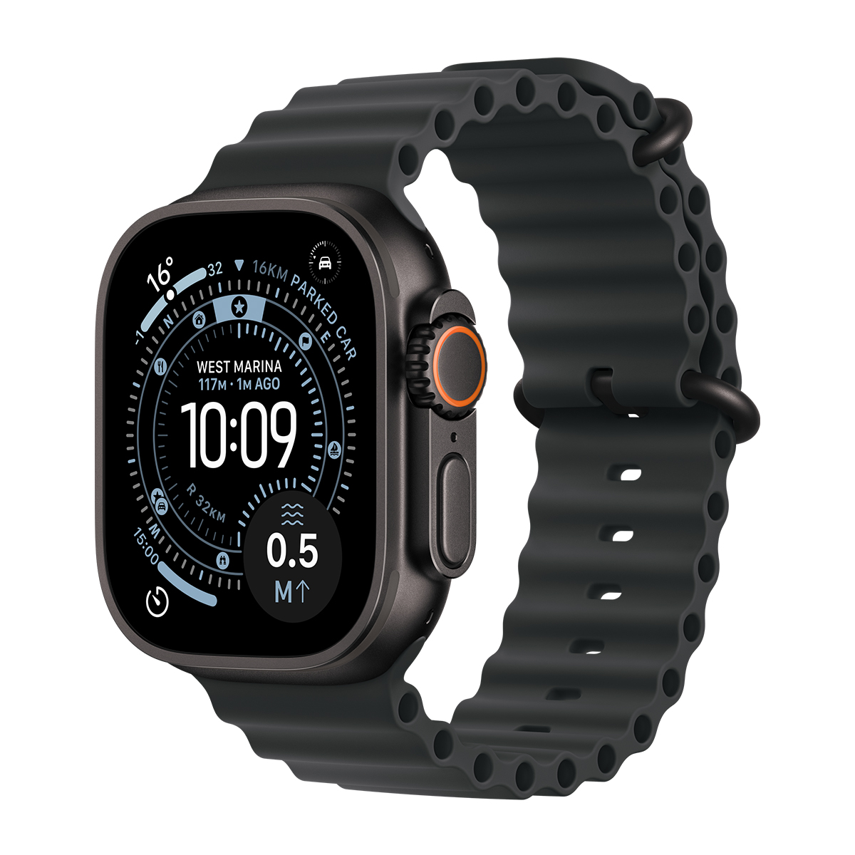 image-20251202-102943_233.jpg Apple Watch Ultra 3 49mm 5G - Titánium Fekete-Fekete Óceán Szíj Gyártói garancia - Image 1
